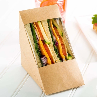کیسه ساندویچ مثلثی بسته بندی مواد غذایی یکبار مصرف برگر زیست تخریب پذیر