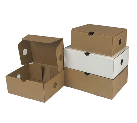 جعبه های خالی کفش مقوایی ساده قابل بازیافت بسته بندی با درب