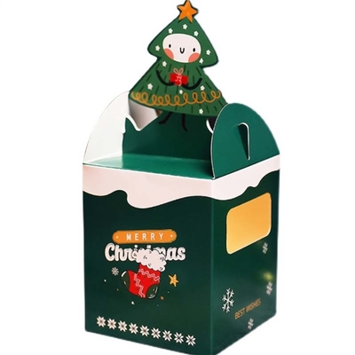 جعبه بسته بندی هدیه اپل در شب کریسمس Odm جعبه آب نبات بابا نوئل 1000 گرم