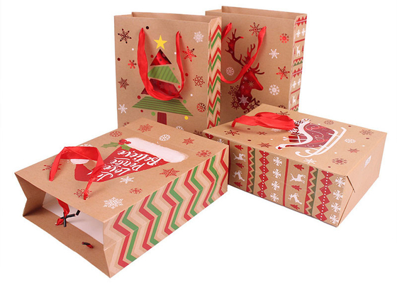کیسه های کاغذی کریسمس چاپ شده CCNB برای هدایای عید نوروز