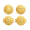 لوگوی سفارشی برچسب مهر و موم پاکت برجسته فویل طلایی فلزی