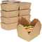 جعبه کاغذ کرافت یکبار مصرف بسته بندی سینی مقوایی درجه مواد غذایی