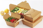 جعبه کاغذ کرافت یکبار مصرف بسته بندی سینی مقوایی درجه مواد غذایی
