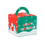 جعبه هدیه کریسمس چاپ شخصی CYMK برای کیک کریسمس شیرینی شیرین 600 گرمی