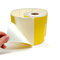 برچسب رول کاغذی بارکد حرارتی زرد سفارشی 58 میلی متر