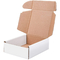 جعبه حمل و نقل سفید قابل بازیافت سفارشی بسته بندی پستی حمل و نقل راه راه